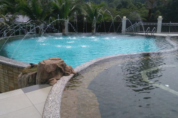 Resort Pool Water Features - Eureka Pools