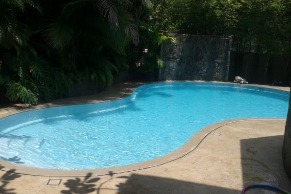 Curved Shape Water Features - Eureka Pools