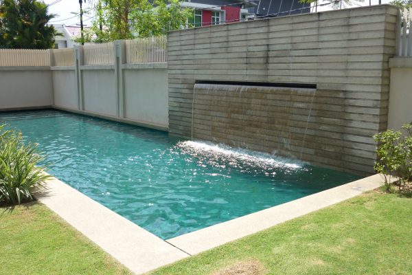 Wide Waterfall Water Features - Eureka Pools