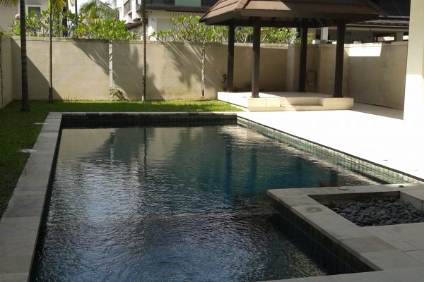 Garden-themed Skimmer Pool - Eureka Pools