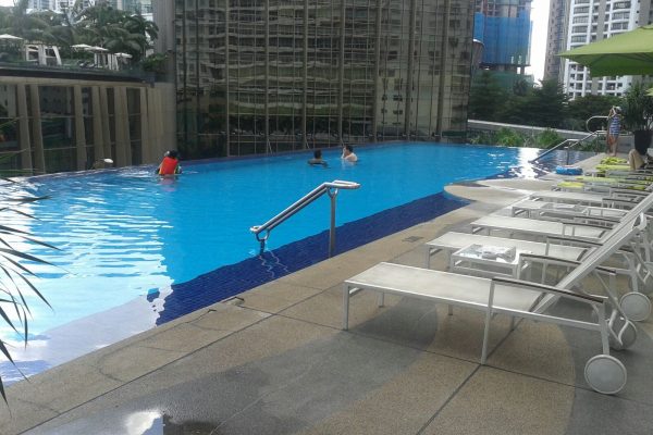 Medium Overlooking Infinity Pool - Eureka Pools